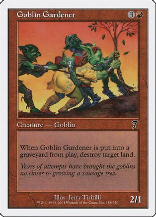 Goblin Gardener (7ED-188) - 7th Edition Foil