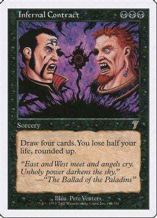 Infernal Contract (7ED-143) - 7th Edition Foil