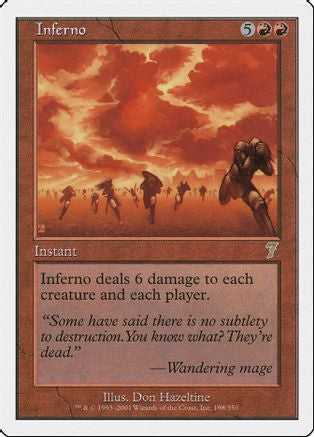 Inferno (7ED-198) - 7th Edition Foil