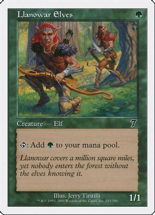 Llanowar Elves (7ED-253) - 7th Edition Foil