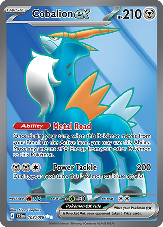 Cobalion ex - 103/086 - Ultra Rare [me04-103] [Ultra]