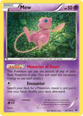 Mew 29 124 Fates Collide Holofoil