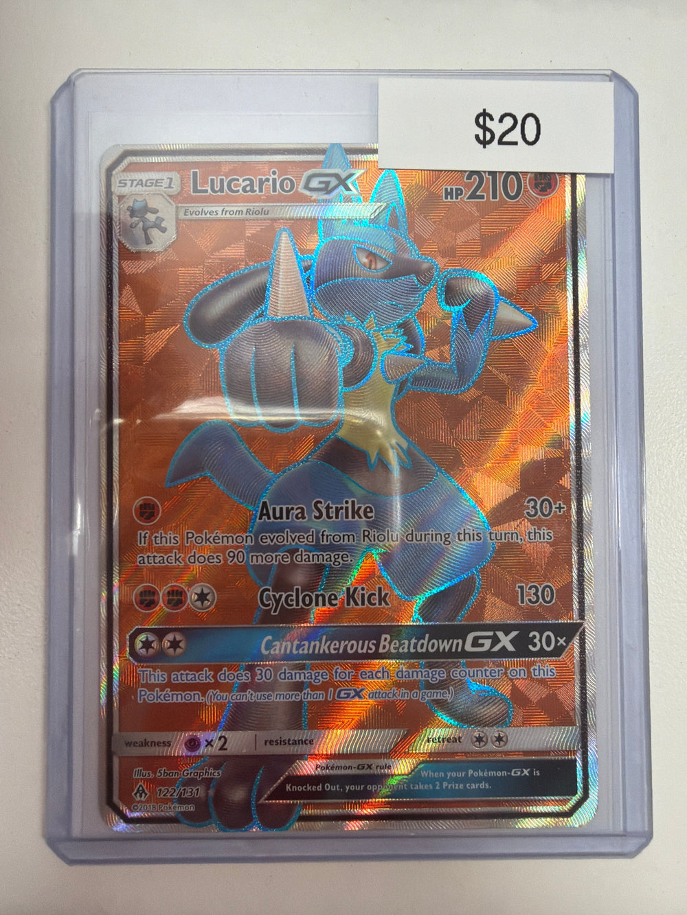 Pokemon Lucario GX 122/131