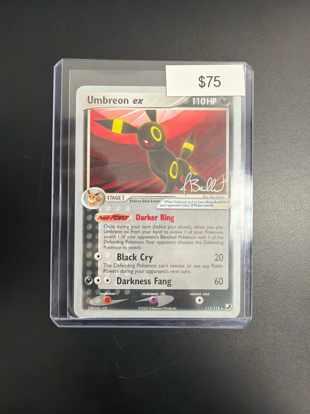 Pokemon Umbreon EX #112/115 2006 World Championship