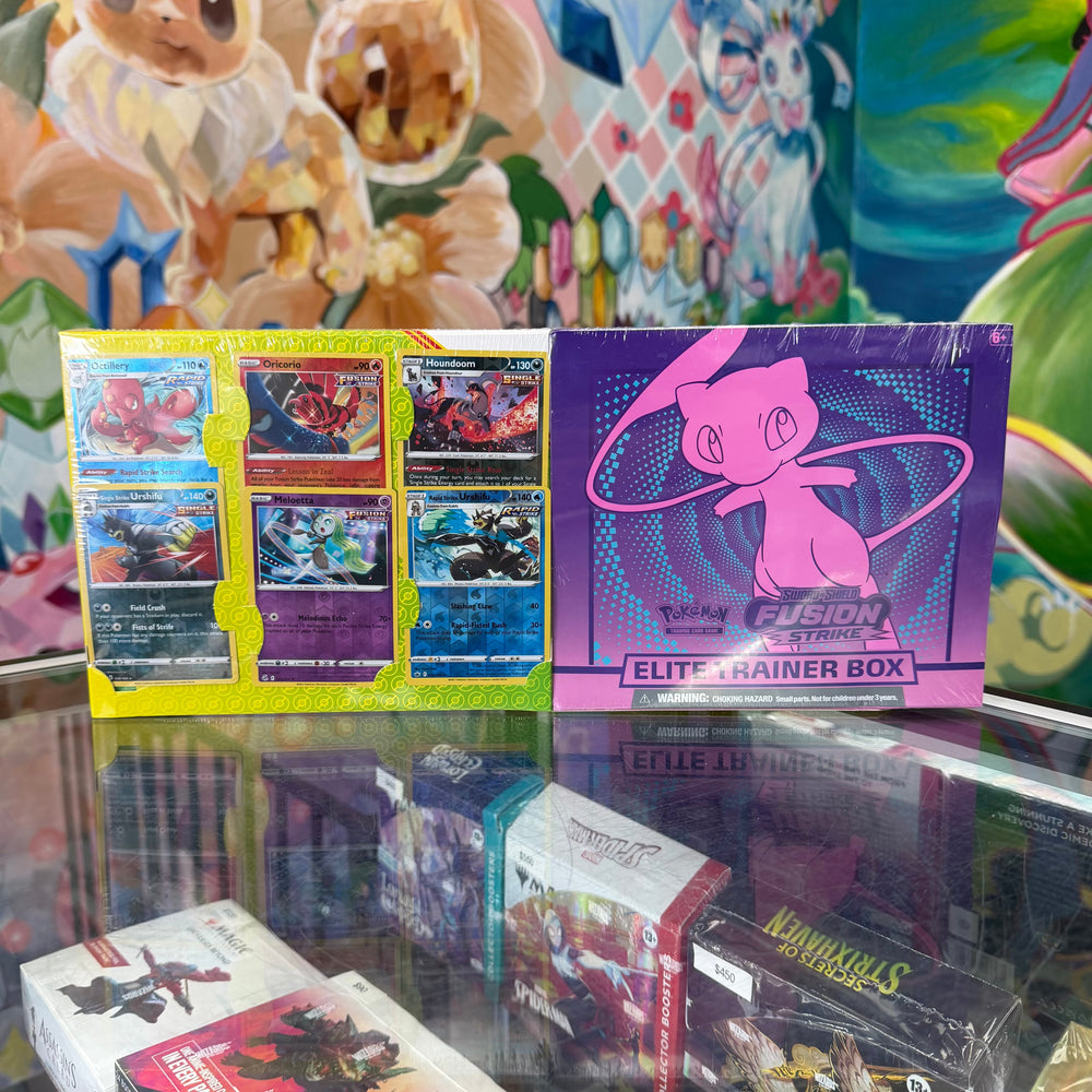 Pokemon Fusion Strike Elite Trainer Box + 6 Extra Card Bundle