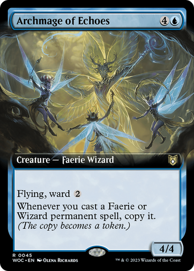 Archmage of Echoes (WOC-045) - Wilds of Eldraine Commander: (Extended Art)