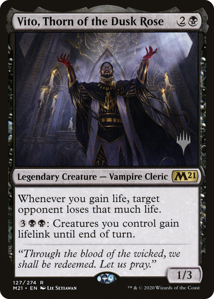 Vito, Thorn of the Dusk Rose (PPM21-127P) - Core Set 2021 Promos Foil