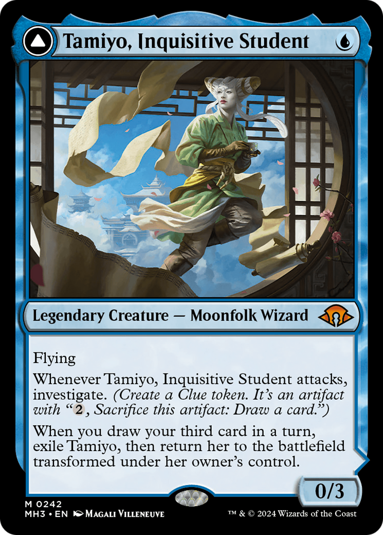 Tamiyo, Inquisitive Student // Tamiyo, Seasoned Scholar (MH3-242) - Modern Horizons 3