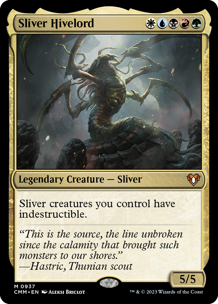 Sliver Hivelord (CMM-937) - Commander Masters Foil