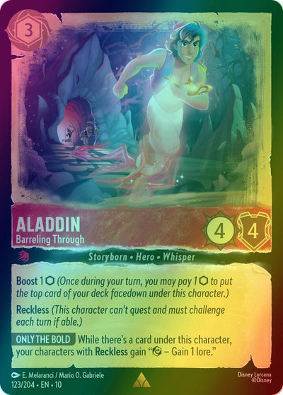 Aladdin - Barreling Through - 123/204 [Whispers in the Well] [Holofoil]