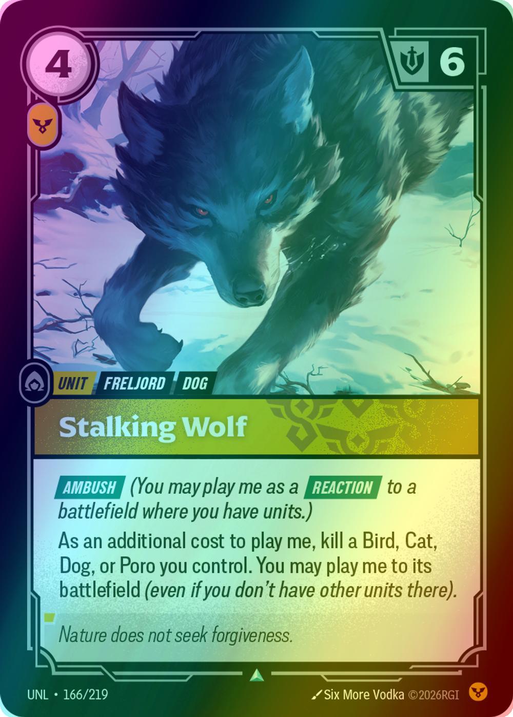 Stalking Wolf - 166/219 [Unleashed] [Foil]