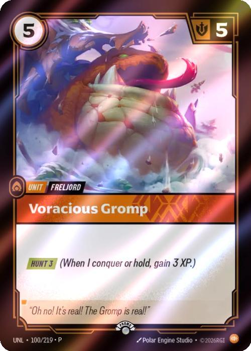 Voracious Gromp - 100/219 [Riftbound Organized Play Promotional Cards] [Foil]