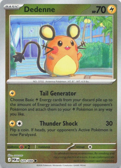 Dedenne - 029/088 - Common [me03-029] [Reverse Holo]
