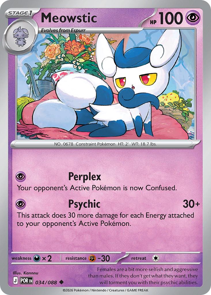 Meowstic - 034/088 - Uncommon [me03-034] [Non-Holo]