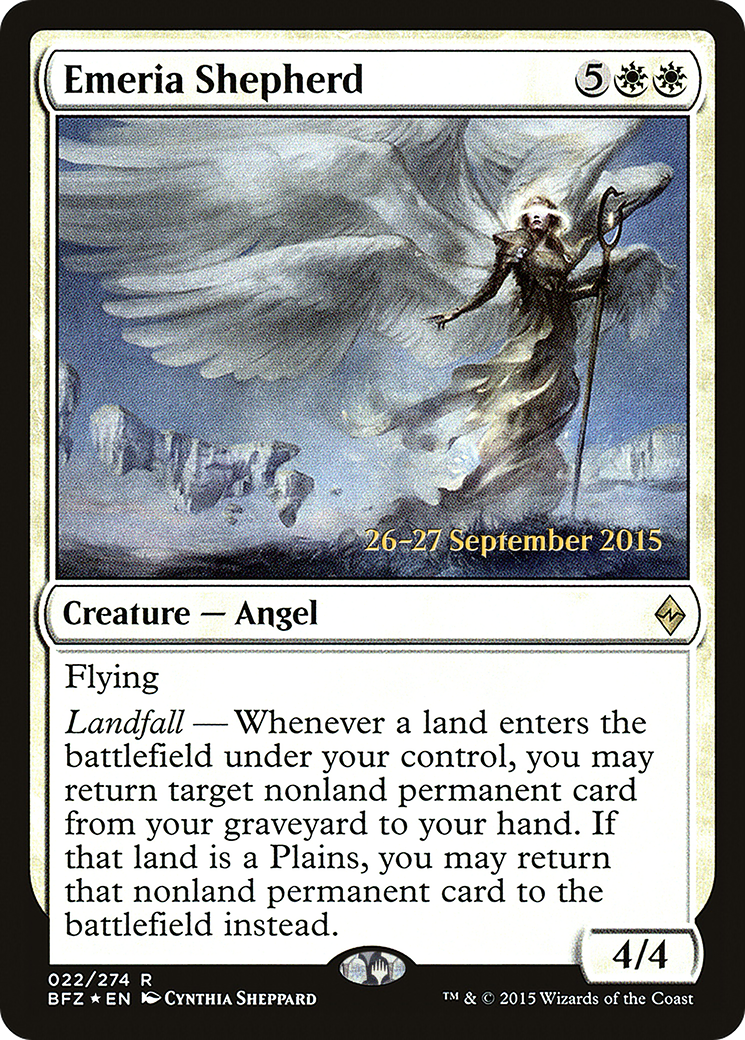 Emeria Shepherd (PRE-22S) - Battle for Zendikar Promos Foil