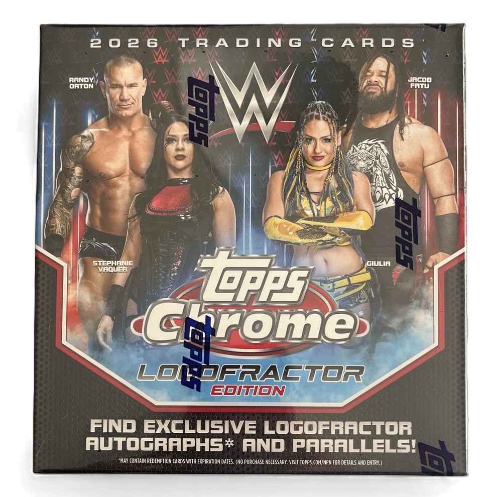 2026 Topps Chrome WWE Wrestling Logofractor Edition Box