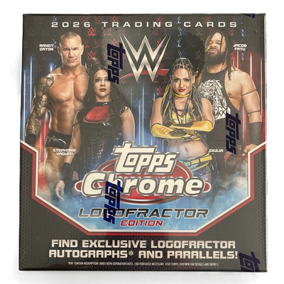 2026 Topps Chrome WWE Wrestling Logofractor Edition Box
