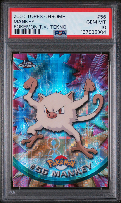PSA 10 MANKEY POKEMON T.V.-TEKNO