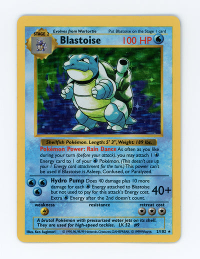 Blastoise — Damaged|Rare|Shadowless|Holo — ID 17787