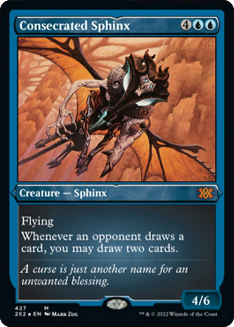 Consecrated Sphinx (2X2-427) - Double Masters 2022 Etched Foil