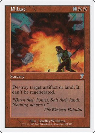 Pillage (7ED-207) - 7th Edition Foil