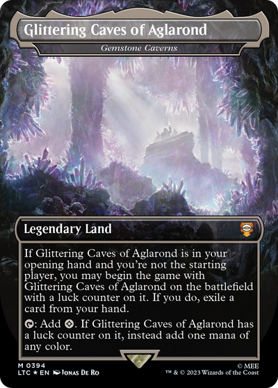 Gemstone Caverns (LTC-394) - Tales of Middle-earth Commander / Glittering Caves of Aglarond (Borderless) Foil