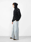 Kapital: Swt Knit Marionette Hoodie - Black - EK-1677LC  - Made in Japan