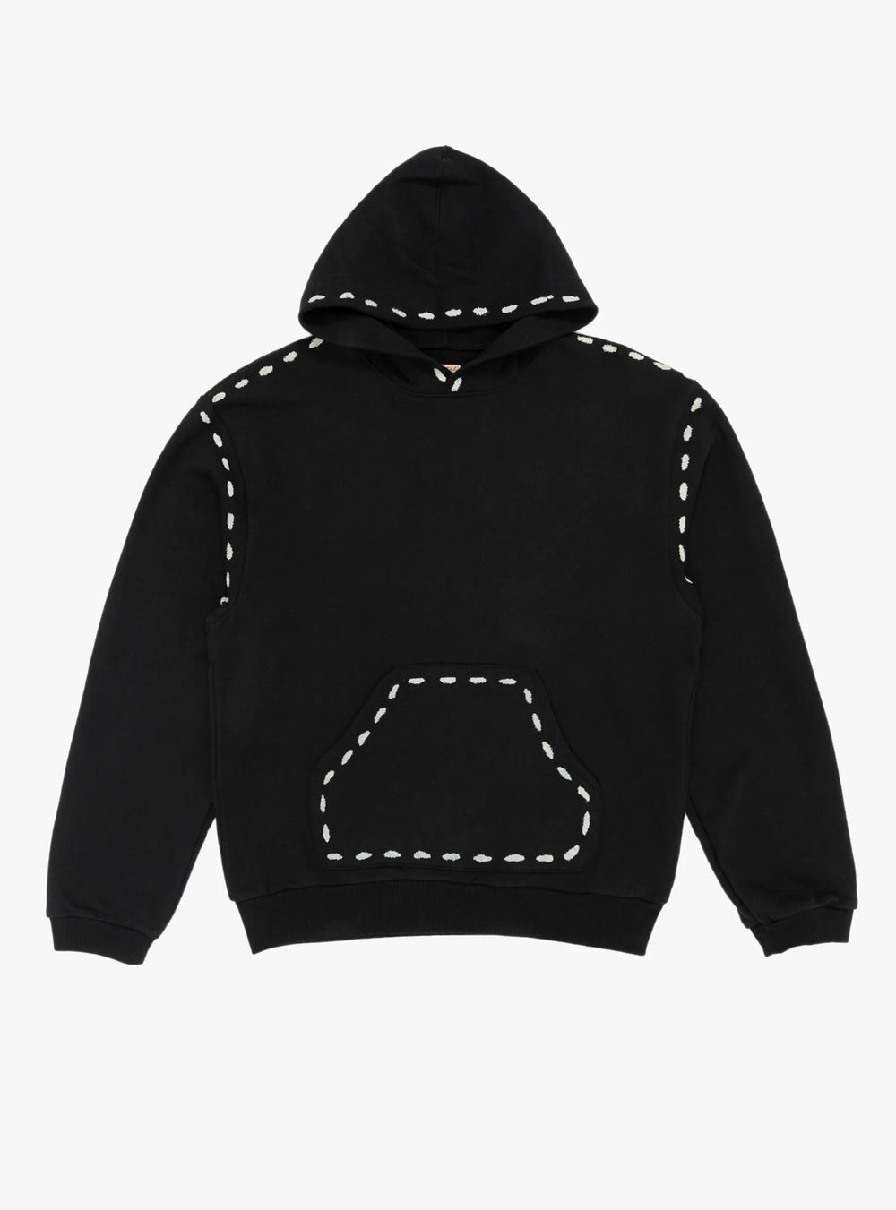 Kapital: Swt Knit Marionette Hoodie - Black - EK-1677LC  - Made in Japan