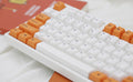 Varmilo VA108M Orange and White White LED Dye Sub PBT Mechanical Keyboard