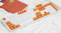 Varmilo VA108M Orange and White White LED Dye Sub PBT Mechanical Keyboard