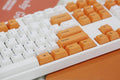 Varmilo VA108M Orange and White White LED Dye Sub PBT Mechanical Keyboard