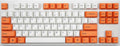 Varmilo VA87M Orange and White White LED TKL Dye Sub PBT Mechanical Keyboard