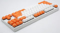 Varmilo VA87M Orange and White White LED TKL Dye Sub PBT Mechanical Keyboard
