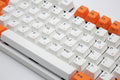 Varmilo VA87M Orange and White White LED TKL Dye Sub PBT Mechanical Keyboard