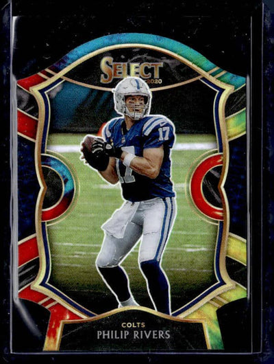 2020 Panini Select Philip Rivers #30 Tie-Dye Die-Cut /25