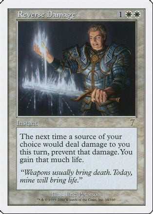 Reverse Damage (7ED-034) - 7th Edition Foil