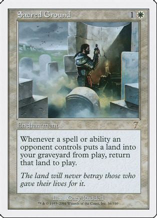 Sacred Ground (7ED-036) - 7th Edition Foil