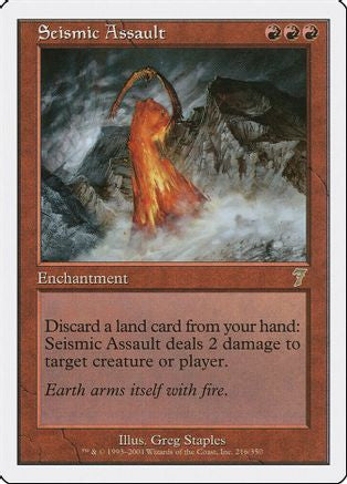 Seismic Assault (7ED-216) - 7th Edition Foil