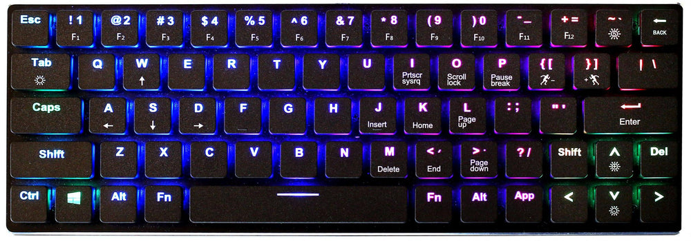 KBParadise Flat60 65% RGB Low Profile Mechanical Keyboard