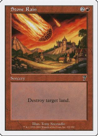 Stone Rain (7ED-221) - 7th Edition Foil