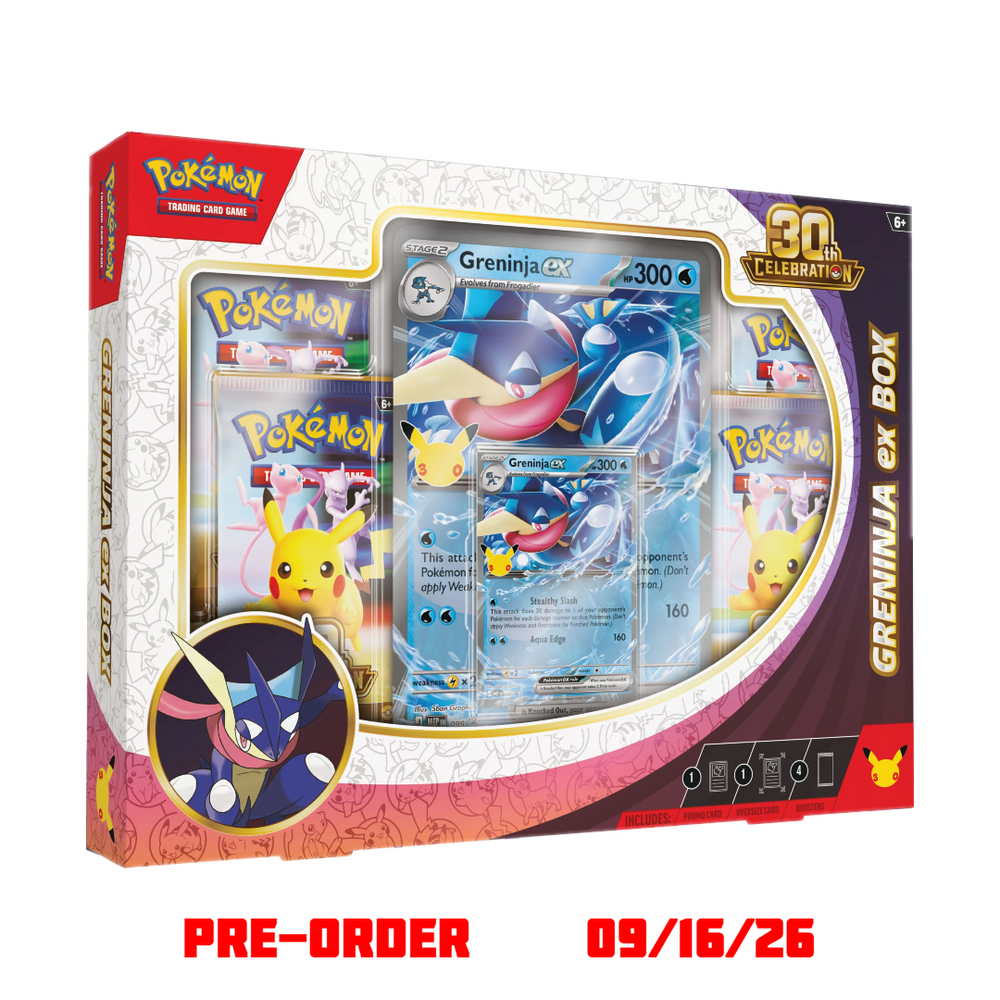 Pokémon 30th Celebration Greninja ex Box