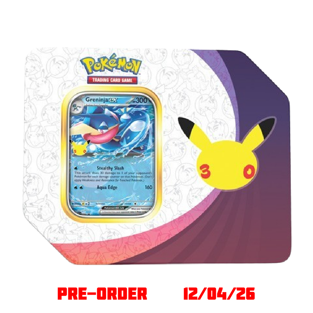Pokémon 30th Celebration ex Tin - Greninja