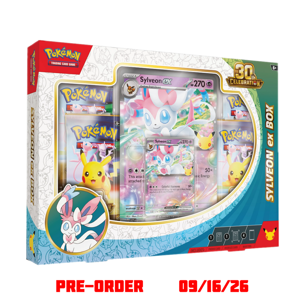 Pokémon 30th Celebration Sylveon ex Box