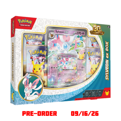 Pokémon 30th Celebration Sylveon ex Box
