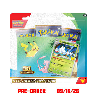 Pokémon 30th Celebration Tech Sticker Collection (Alolan Exeggutor)