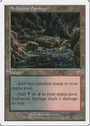 Sulfurous Springs (7ED-345) - 7th Edition Foil