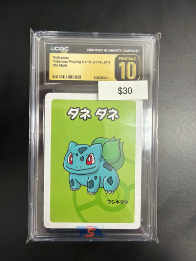 Pokemon Old Maid Bulbasaur CGC Prestine 10