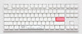 Ducky One 2 TKL RGB Pure White RGB LED Double Shot PBT Mechanical Keyboard