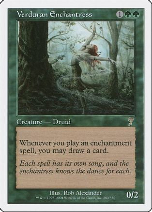 Verduran Enchantress (7ED-280) - 7th Edition Foil
