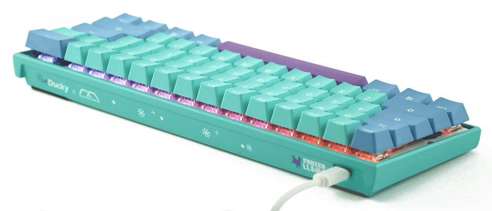 Ducky x MK Frozen Llama Mecha Mini v2 RGB LED 60% Double Shot PBT Mechanical Keyboard